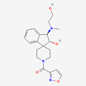 [(1R,2R)-2-hydroxy-1-[2-hydroxyethyl(methyl)amino]spiro[1,2-dihydroindene-3,4'-piperidine]-1'-yl]-(1,2-oxazol-3-yl)methanone