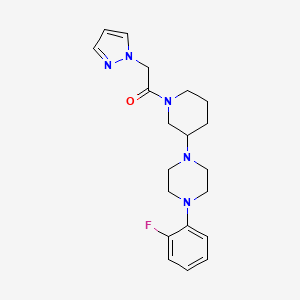 1-(2-fluorophenyl)-4-[1-(1H-pyrazol-1-ylacetyl)-3-piperidinyl]piperazine