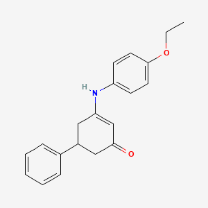 molecular formula C20H21NO2 B4991551 3-(4-Ethoxyanilino)-5-phenylcyclohex-2-en-1-one 