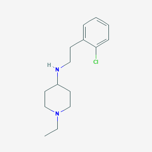 molecular formula C15H23ClN2 B4991615 N-[2-(2-chlorophenyl)ethyl]-1-ethylpiperidin-4-amine 