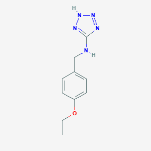 molecular formula C10H13N5O B499163 N-[(4-ethoxyphenyl)methyl]-2H-tetrazol-5-amine CAS No. 869945-61-9
