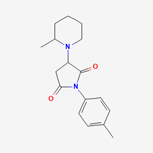 1-(4-methylphenyl)-3-(2-methylpiperidin-1-yl)pyrrolidine-2,5-dione