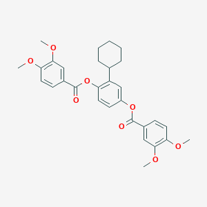 2-cyclohexyl-1,4-phenylene bis(3,4-dimethoxybenzoate)