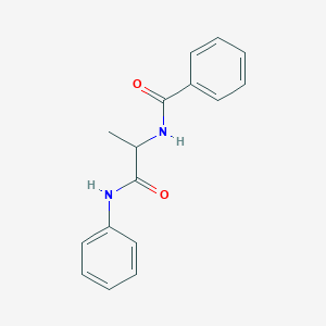 molecular formula C16H16N2O2 B4991699 n-[1-Oxo-1-(phenylamino)propan-2-yl]benzamide CAS No. 6304-98-9