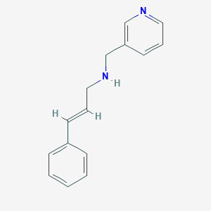 molecular formula C15H16N2 B499170 N-cinnamyl-N-(3-pyridinylmethyl)amine 