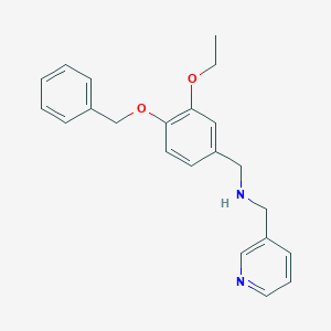 1-[4-(benzyloxy)-3-ethoxyphenyl]-N-(pyridin-3-ylmethyl)methanamine