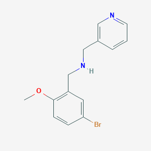 molecular formula C14H15BrN2O B499173 (5-Bromo-2-methoxybenzyl)(pyridin-3-ylmethyl)amine 