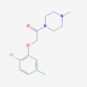 2-(2-CHLORO-5-METHYLPHENOXY)-1-(4-METHYLPIPERAZINO)-1-ETHANONE