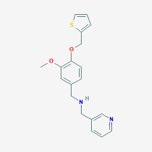 1-[3-methoxy-4-(thiophen-2-ylmethoxy)phenyl]-N-(pyridin-3-ylmethyl)methanamine