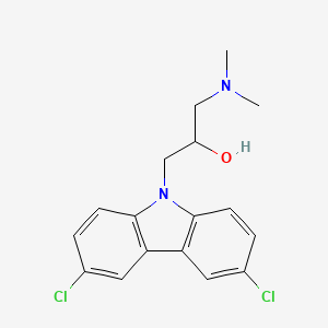 molecular formula C17H18Cl2N2O B4991801 1-(3,6-二氯-9H-咔唑-9-基)-3-(二甲氨基)-2-丙醇 