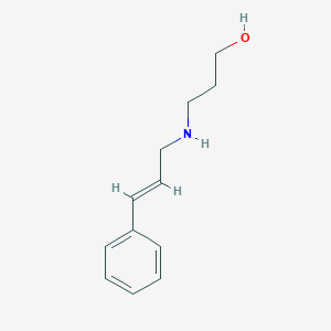 molecular formula C12H17NO B499185 3-(Cinnamylamino)-1-propanol CAS No. 4720-35-8