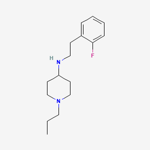 molecular formula C16H25FN2 B4991898 N-[2-(2-fluorophenyl)ethyl]-1-propylpiperidin-4-amine 