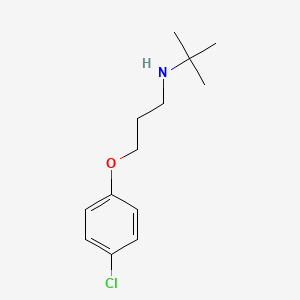 N-[3-(4-chlorophenoxy)propyl]-2-methylpropan-2-amine