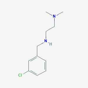 molecular formula C11H17ClN2 B499192 [(3-Chlorophenyl)methyl][2-(dimethylamino)ethyl]amine CAS No. 57095-08-6
