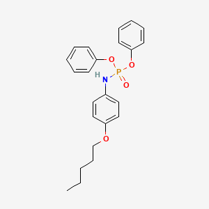 molecular formula C23H26NO4P B4991923 N-diphenoxyphosphoryl-4-pentoxyaniline 