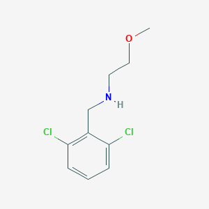 molecular formula C10H13Cl2NO B499193 [(2,6-Dichlorophenyl)methyl](2-methoxyethyl)amine CAS No. 892569-34-5