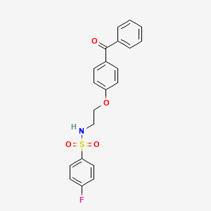 N-[2-(4-benzoylphenoxy)ethyl]-4-fluorobenzenesulfonamide