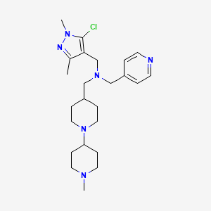 1-(5-chloro-1,3-dimethyl-1H-pyrazol-4-yl)-N-[(1'-methyl-1,4'-bipiperidin-4-yl)methyl]-N-(4-pyridinylmethyl)methanamine