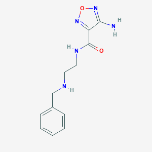 molecular formula C12H15N5O2 B499195 4-amino-N-[2-(benzylamino)ethyl]-1,2,5-oxadiazole-3-carboxamide 