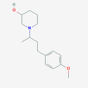 1-[3-(4-methoxyphenyl)-1-methylpropyl]-3-piperidinol