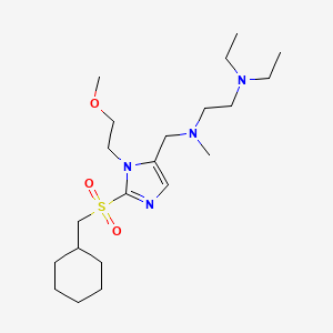 N-{[2-[(cyclohexylmethyl)sulfonyl]-1-(2-methoxyethyl)-1H-imidazol-5-yl]methyl}-N',N'-diethyl-N-methyl-1,2-ethanediamine