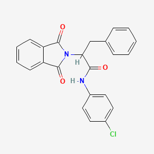 N-(4-chlorophenyl)-2-(1,3-dioxo-1,3-dihydro-2H-isoindol-2-yl)-3-phenylpropanamide