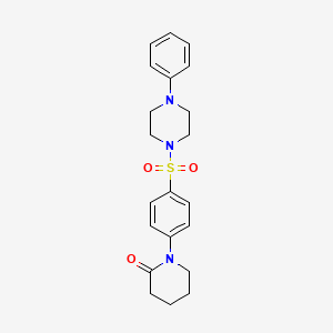 1-[4-(4-Phenylpiperazin-1-yl)sulfonylphenyl]piperidin-2-one