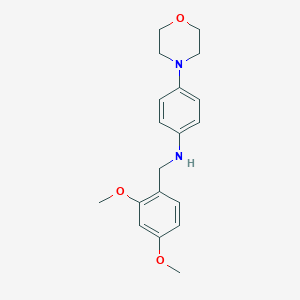 molecular formula C19H24N2O3 B499206 N-(2,4-dimethoxybenzyl)-4-(morpholin-4-yl)aniline 