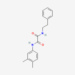 N-(3,4-dimethylphenyl)-N'-(2-phenylethyl)ethanediamide