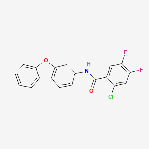 2-chloro-N-dibenzo[b,d]furan-3-yl-4,5-difluorobenzamide