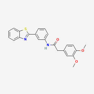 N-[3-(1,3-benzothiazol-2-yl)phenyl]-2-(3,4-dimethoxyphenyl)acetamide