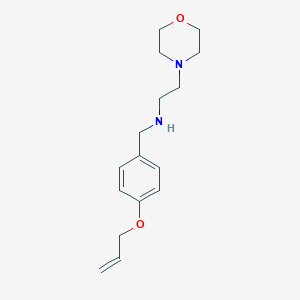 molecular formula C16H24N2O2 B499212 2-(morpholin-4-yl)-N-[4-(prop-2-en-1-yloxy)benzyl]ethanamine 
