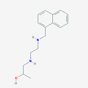 molecular formula C16H22N2O B499218 1-({2-[(1-Naphthylmethyl)amino]ethyl}amino)-2-propanol 