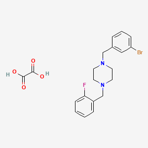 molecular formula C20H22BrFN2O4 B4992248 1-(3-bromobenzyl)-4-(2-fluorobenzyl)piperazine oxalate 