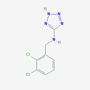 molecular formula C8H7Cl2N5 B499226 N-[(2,3-dichlorophenyl)methyl]-2H-tetrazol-5-amine CAS No. 876897-17-5