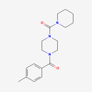 (4-Methylphenyl)-[4-(piperidine-1-carbonyl)piperazin-1-yl]methanone