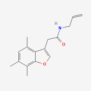 N-allyl-2-(4,6,7-trimethyl-1-benzofuran-3-yl)acetamide