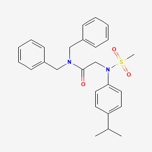 N~1~,N~1~-dibenzyl-N~2~-(4-isopropylphenyl)-N~2~-(methylsulfonyl)glycinamide