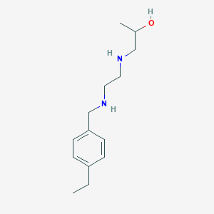 molecular formula C14H24N2O B499236 1-({2-[(4-Ethylbenzyl)amino]ethyl}amino)propan-2-ol 