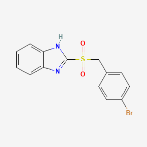 2-[(4-bromophenyl)methylsulfonyl]-1H-benzimidazole