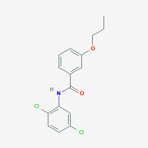 molecular formula C16H15Cl2NO2 B4992386 N-(2,5-dichlorophenyl)-3-propoxybenzamide 