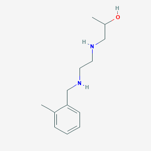 molecular formula C13H22N2O B499241 1-({2-[(2-Methylbenzyl)amino]ethyl}amino)propan-2-ol 