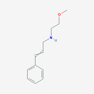 molecular formula C12H17NO B499245 N-(2-methoxyethyl)-3-phenylprop-2-en-1-amine CAS No. 892569-72-1