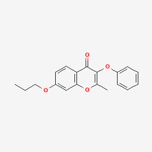 2-methyl-3-phenoxy-7-propoxy-4H-chromen-4-one