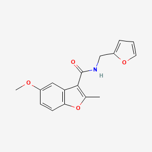 N-[(FURAN-2-YL)METHYL]-5-METHOXY-2-METHYL-1-BENZOFURAN-3-CARBOXAMIDE