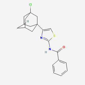 N-[4-(3-chloro-1-adamantyl)-1,3-thiazol-2-yl]benzamide