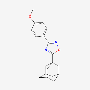 molecular formula C19H22N2O2 B4992649 5-(ADAMANTAN-1-YL)-3-(4-METHOXYPHENYL)-1,2,4-OXADIAZOLE 