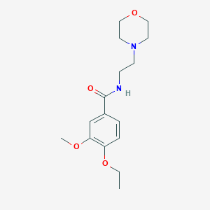 4-ethoxy-3-methoxy-N-[2-(4-morpholinyl)ethyl]benzamide