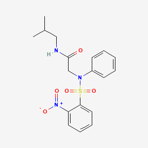 N-(2-METHYLPROPYL)-2-(N-PHENYL2-NITROBENZENESULFONAMIDO)ACETAMIDE