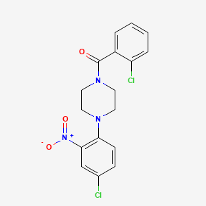 1-(4-CHLORO-2-NITROPHENYL)-4-(2-CHLOROBENZOYL)PIPERAZINE